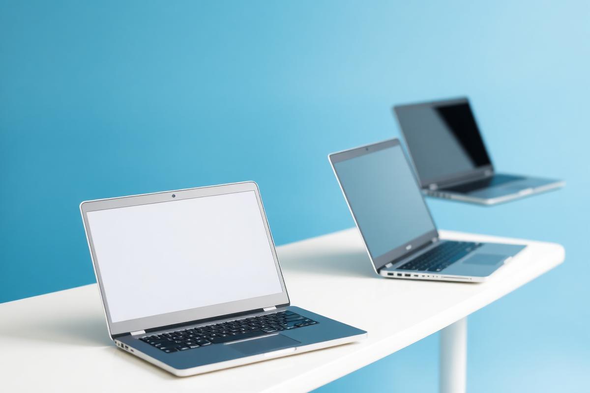 Refurbished business laptops ready for dispatch
